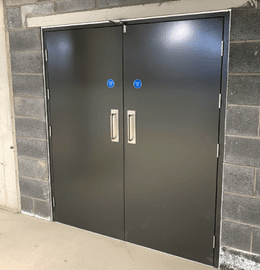Steel fire doors